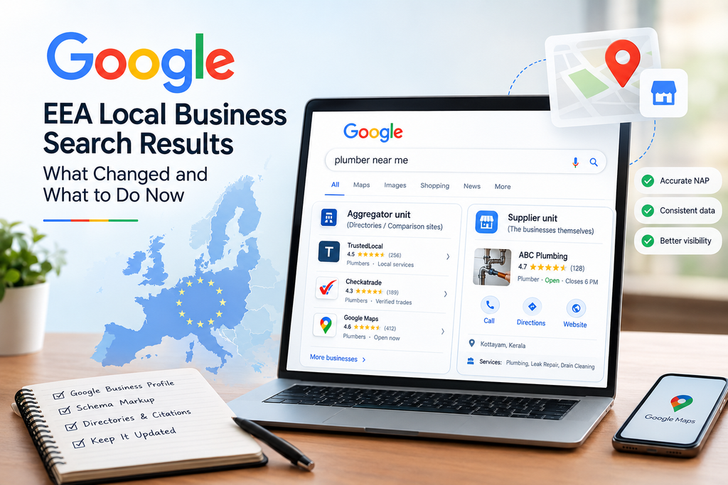 Google EEA Local Business Search Results